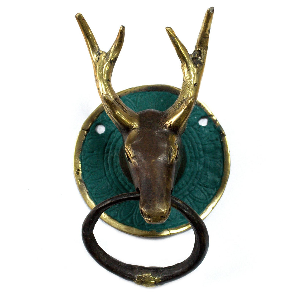 Brass Door Knocker – alternate angle, NooEdge UK