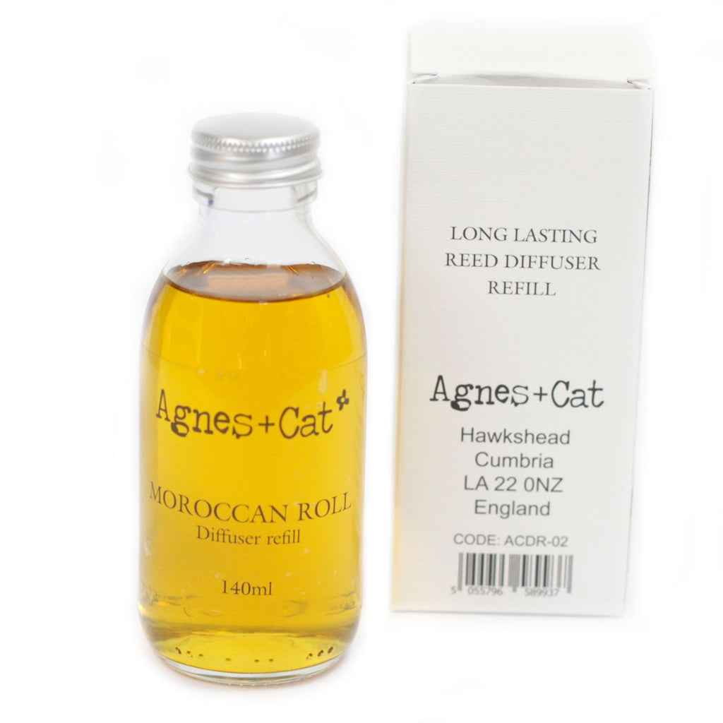 Agnes + Cat Reed Diffuser Refill – Moroccan Roll 140ml alternate view, NooEdge UK