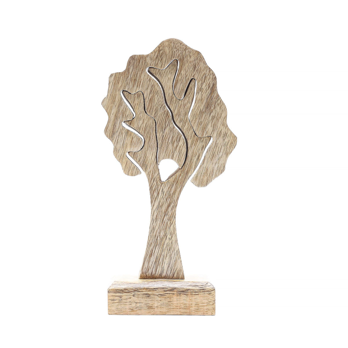 Single Tree 3D Wooden Decoration – alternate angle, NooEdge UK
