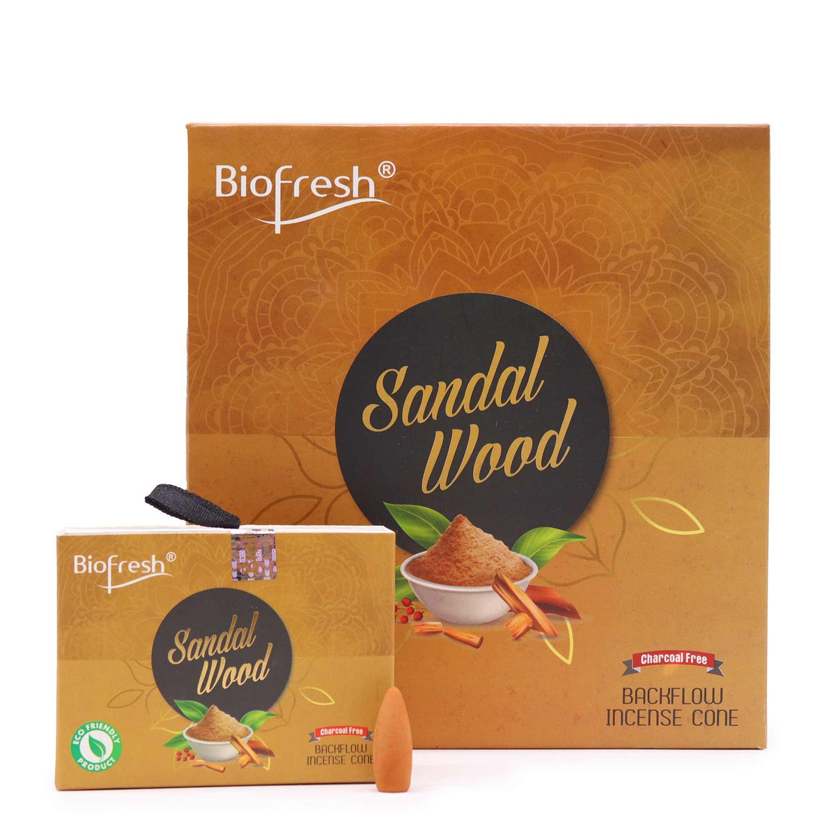 Biofresh Backflow Incense Cones – Sandalwood, NooEdge UK