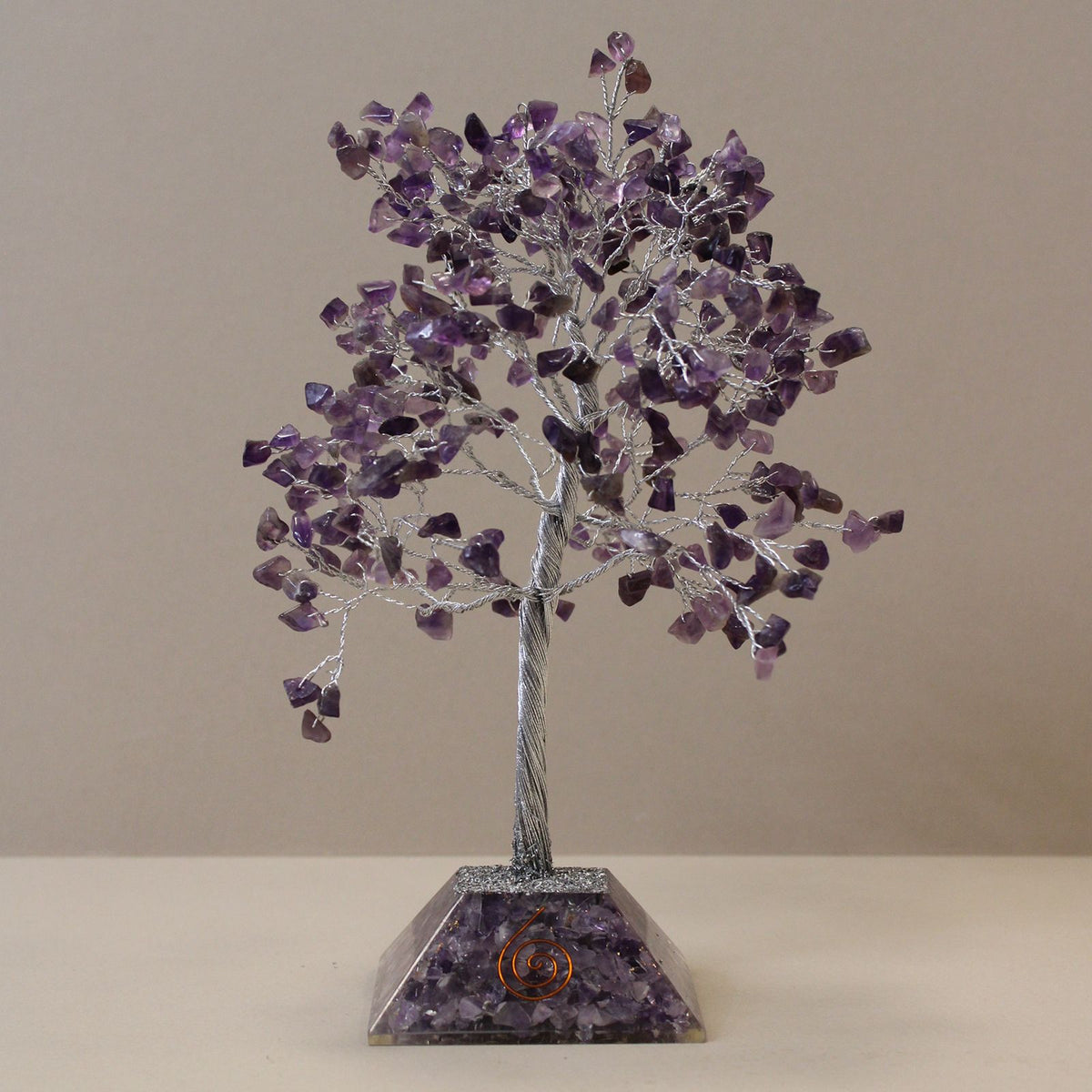 Gemstone Tree with Orgonite Base – 320 Stone Amethyst alternate view, NooEdge UK