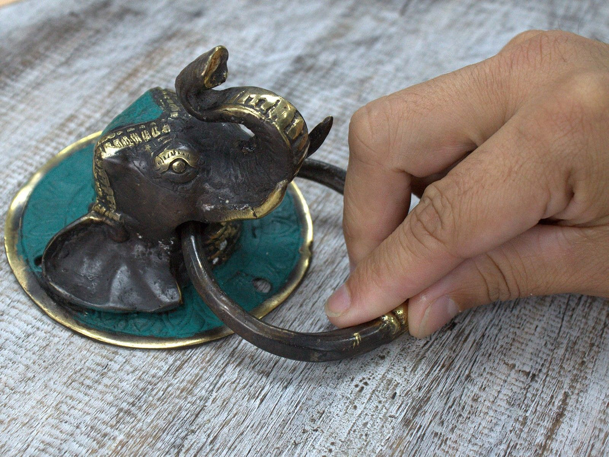 Brass Door Knocker – Stags Head, NooEdge UK