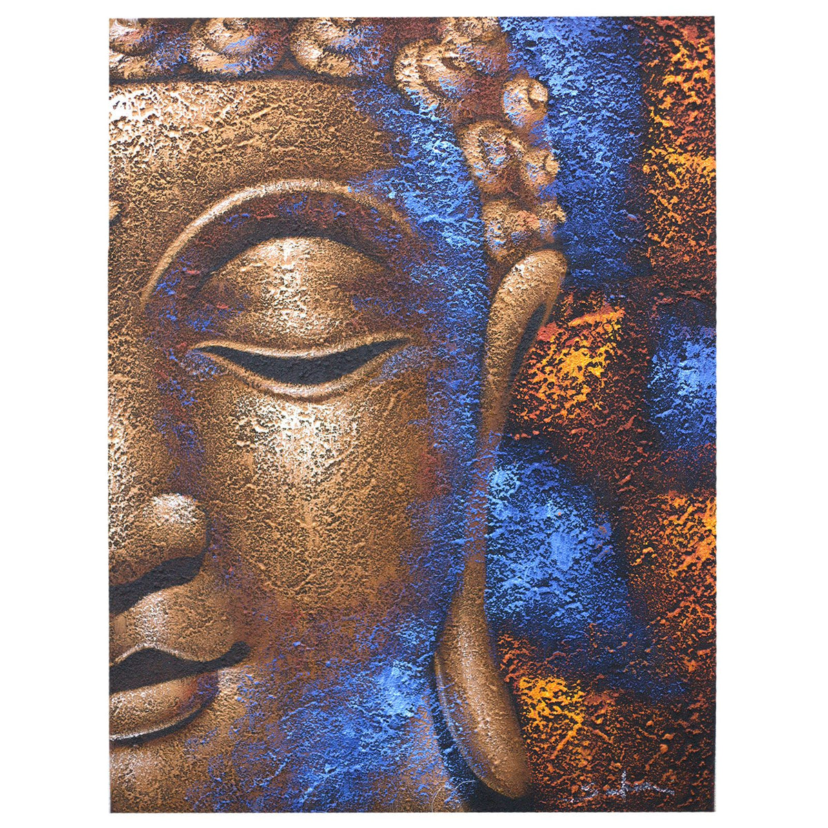 Buddha Painting – Copper Face, NooEdge UK