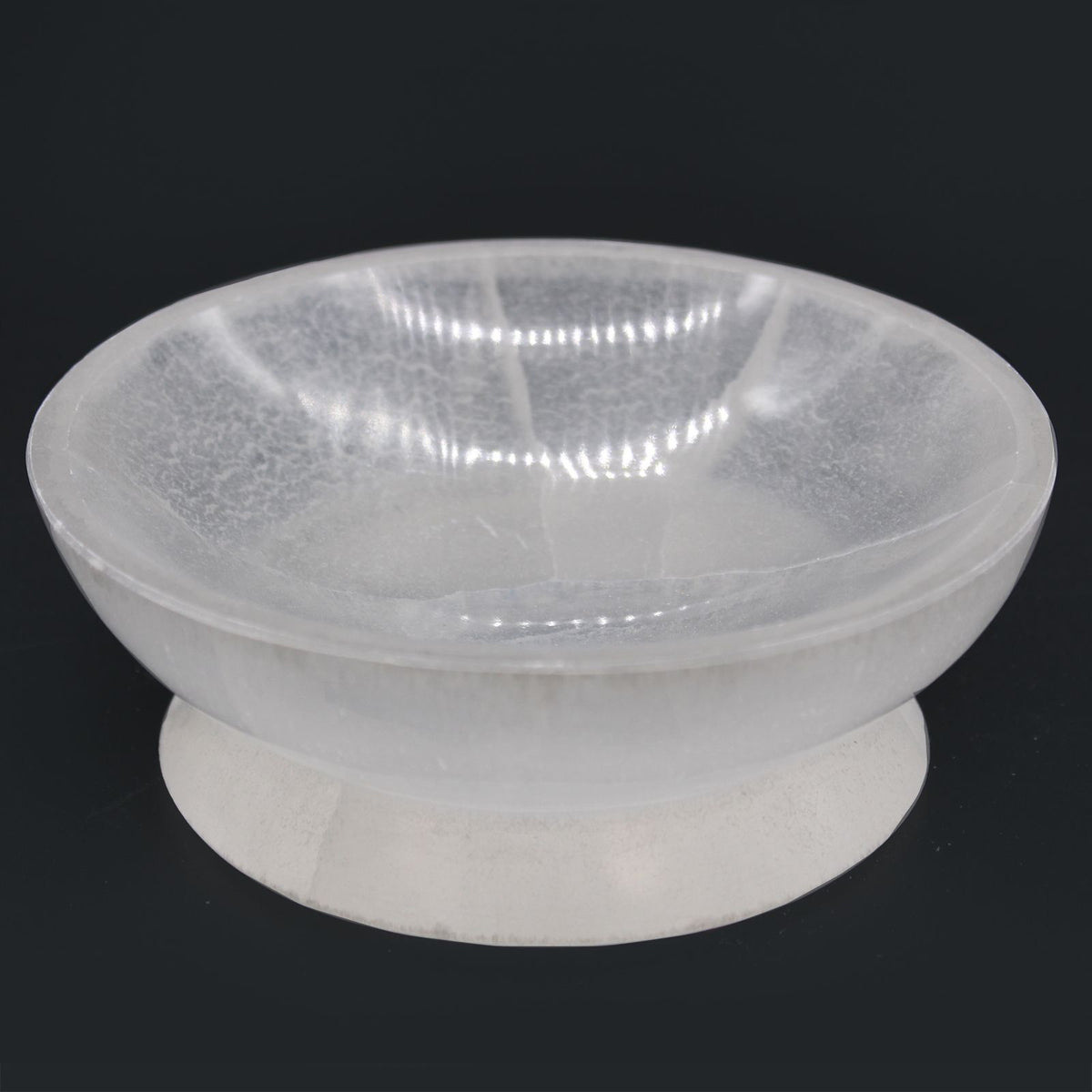 Selenite Ritual Bowl – 13cm alternate view, NooEdge UK