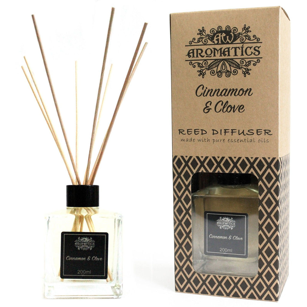 Cinnamon & Clove Reed Diffuser 200ml – front view, NooEdge UK