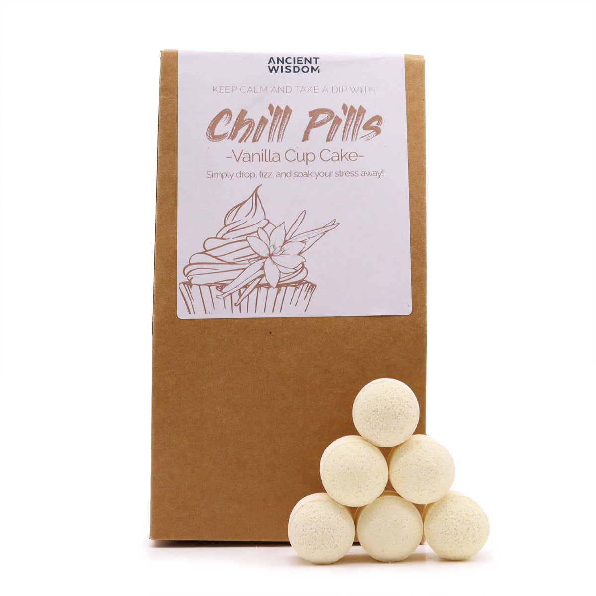 Chill Pills Gift Pack 350g – Vanilla Cup Cake, NooEdge UK
