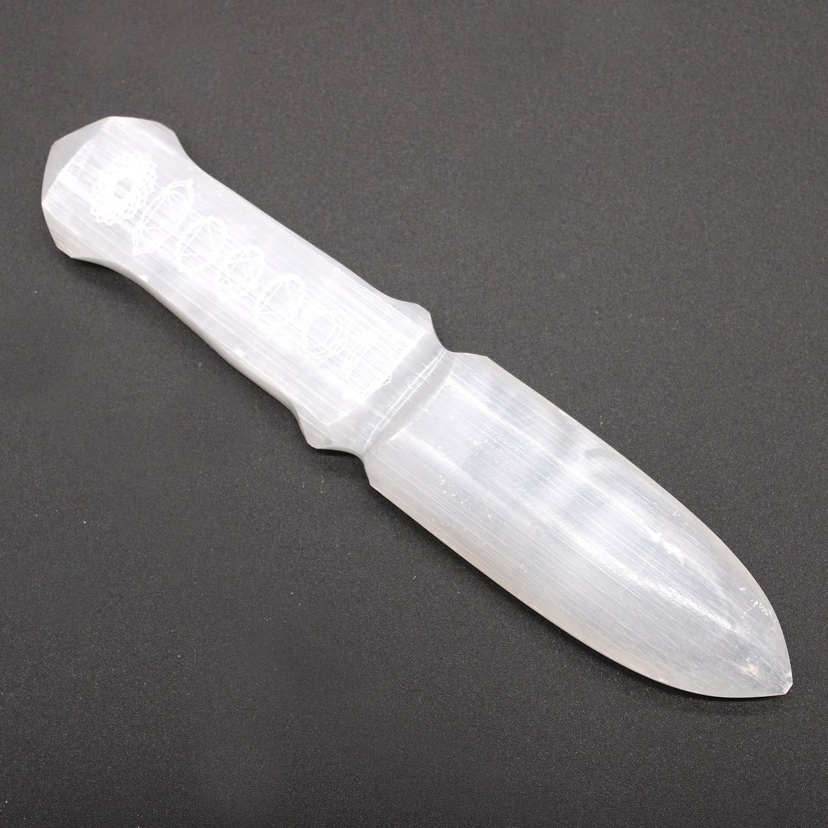 Selenite Ritual Knife – Chakra – NooEdge UK