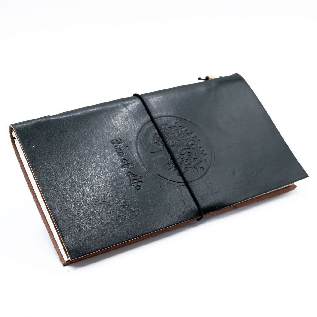 Handmade Leather Journal Tree of Life, NooEdge UK