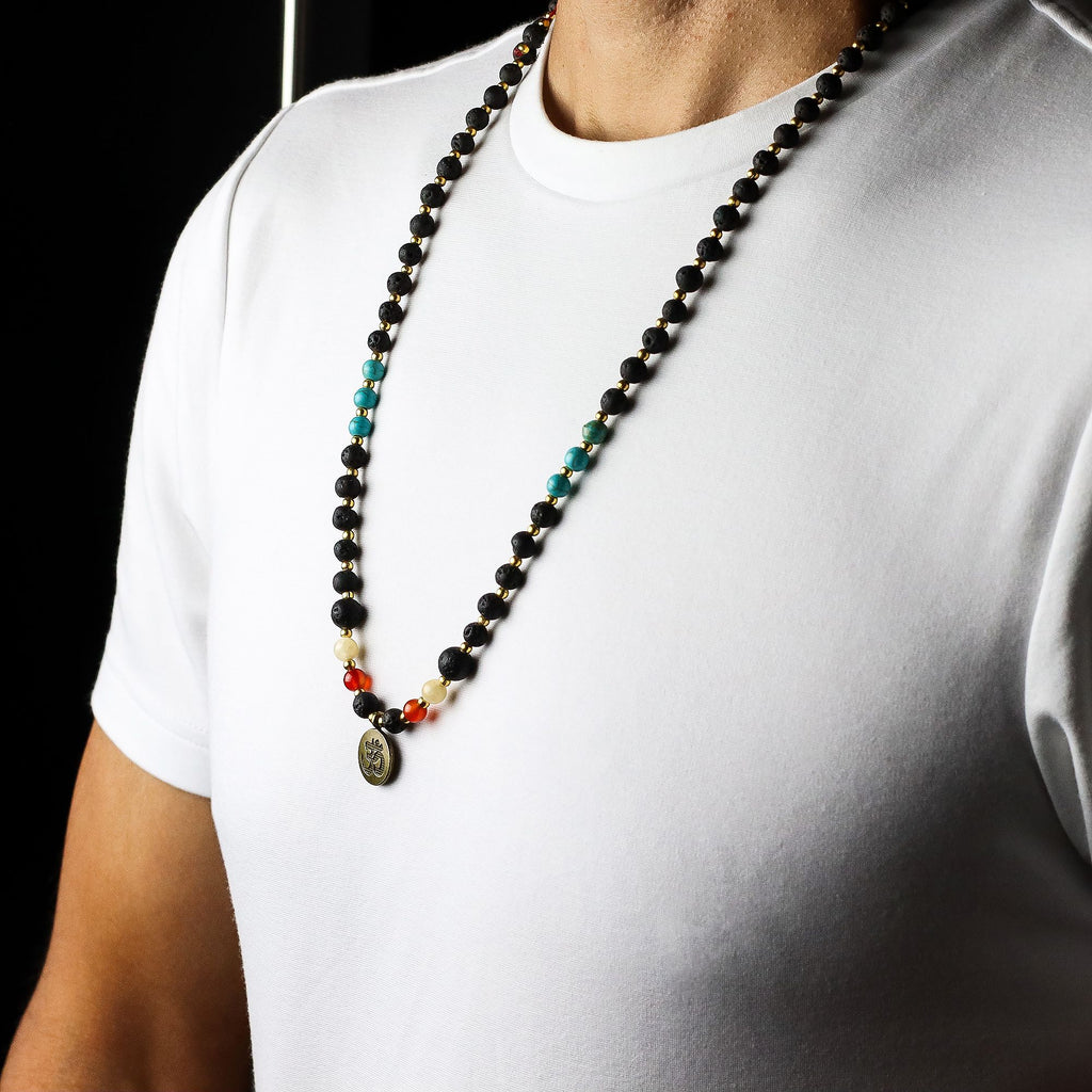 Essence of the Volcano Necklace – front view, NooEdge UK