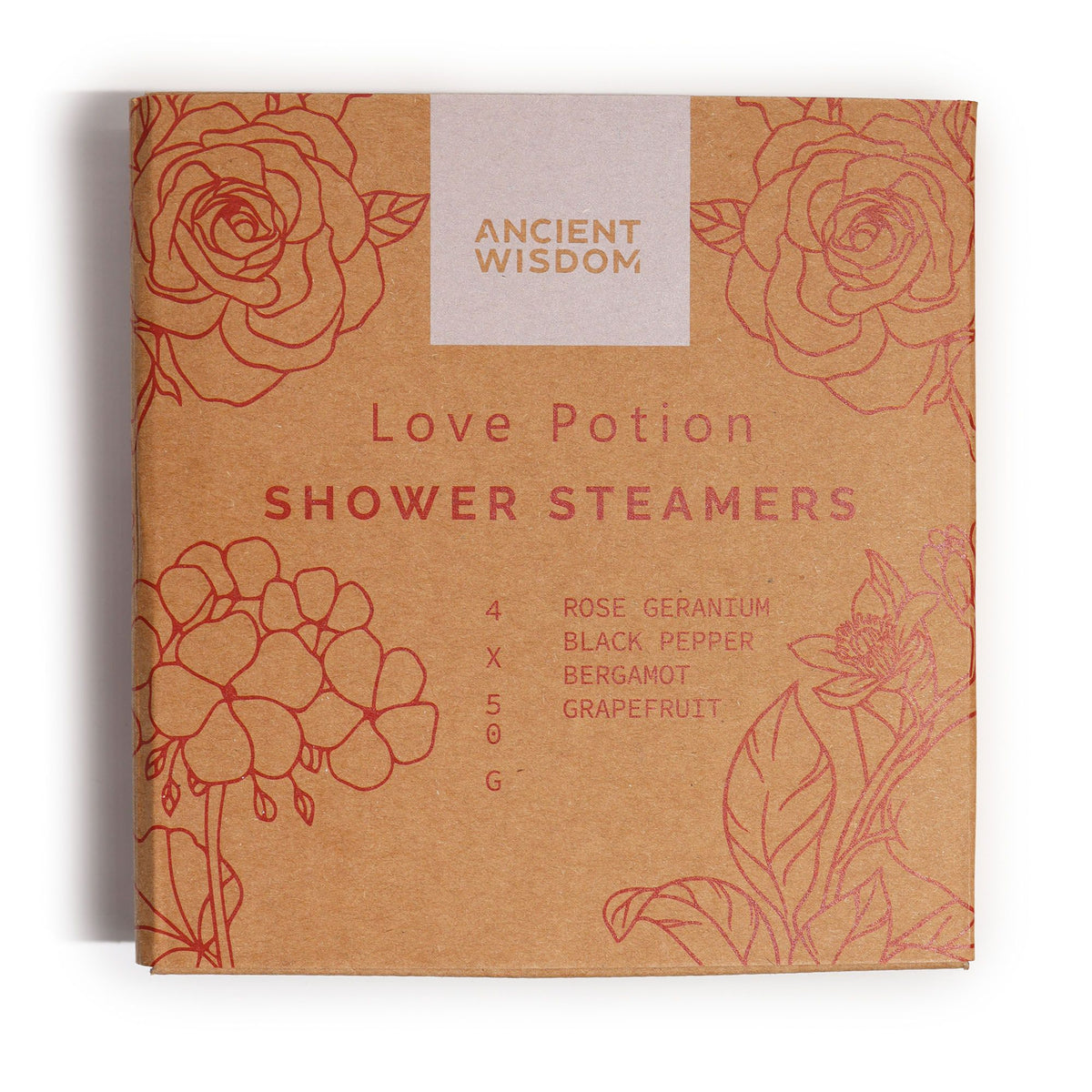 Zen Shower Steamers – Therapy Wellness Gift Set Love Potion close-up, NooEdge UK
