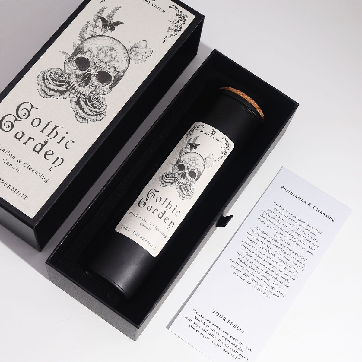 Ancient Witch Ritual Candles – Gothic Garden alternate view, NooEdge UK