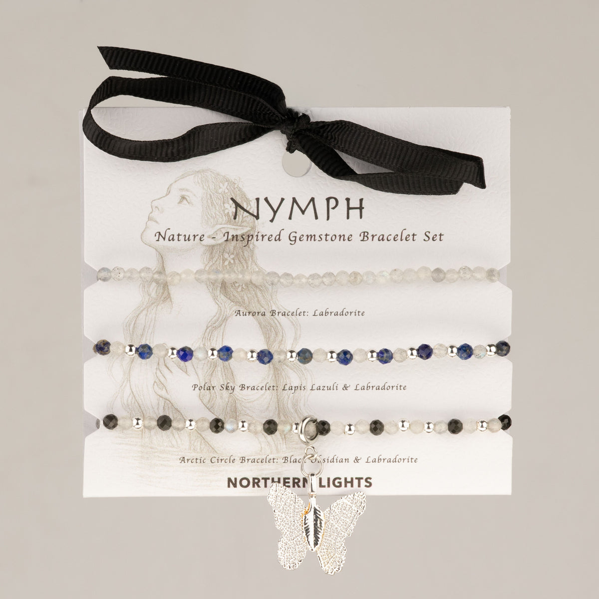 Nymph Spirit Gemstone Bracelet Set – Northern Lights, NooEdge UK