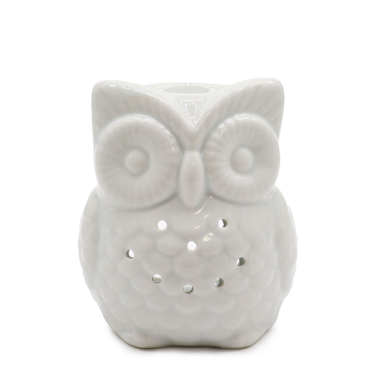 Classic White Oil Burner – Tall Owl, NooEdge UK