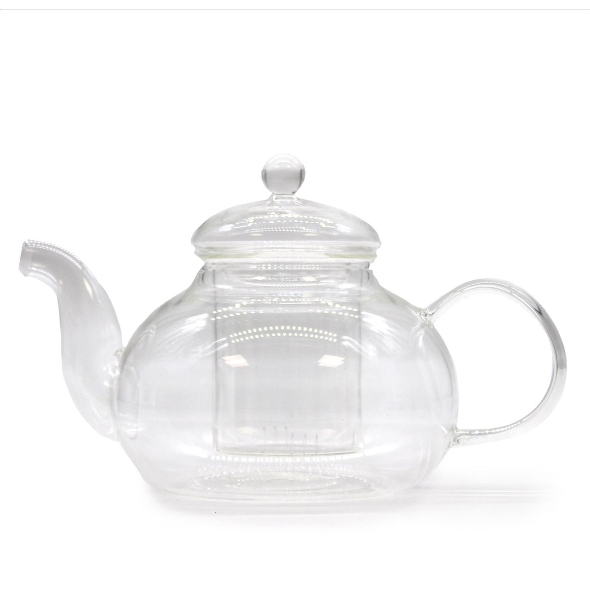 Glass Infuser Teapot – Round Pearl 800ml, NooEdge UK