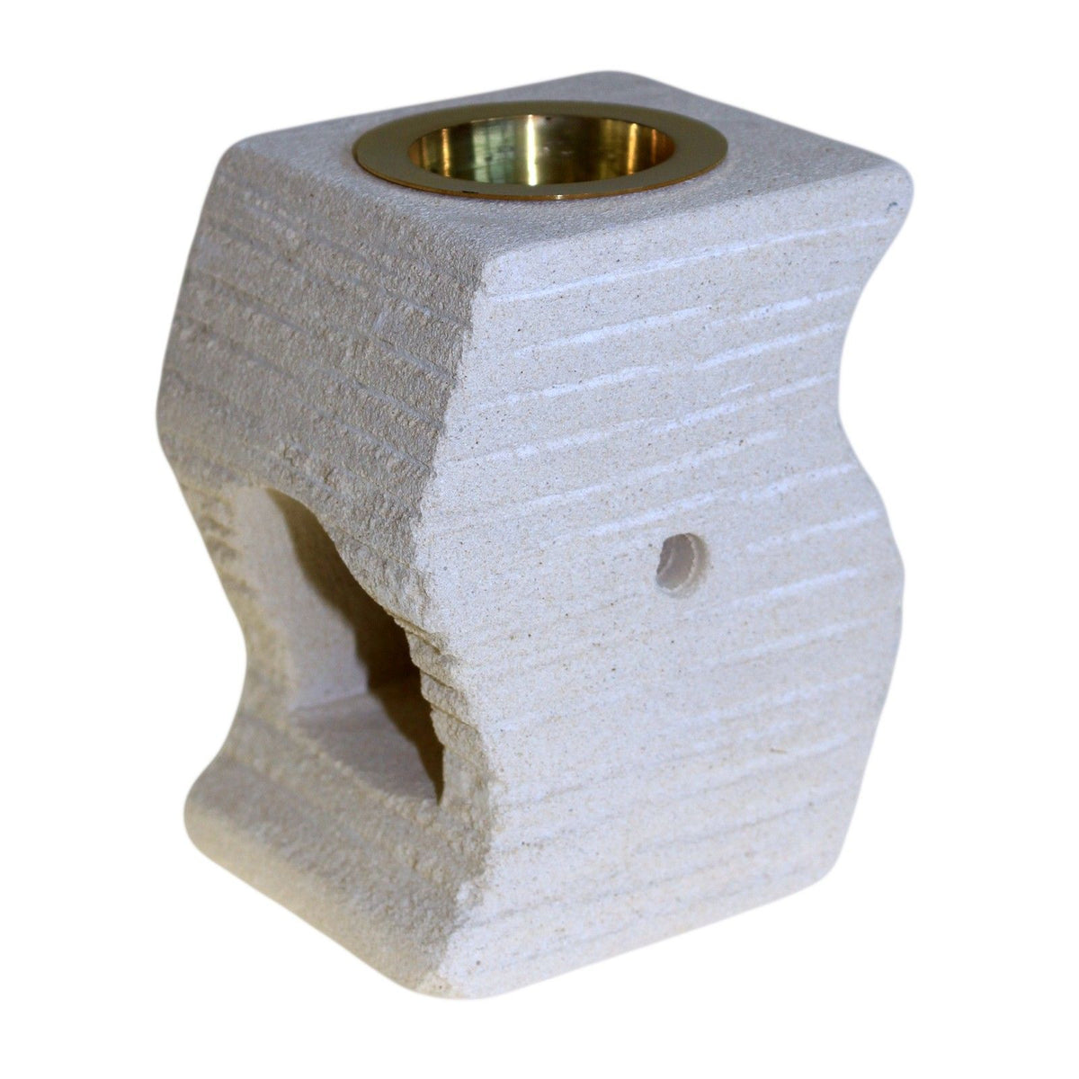 Stone Oil Burner – Stepped Wave – NooEdge UK