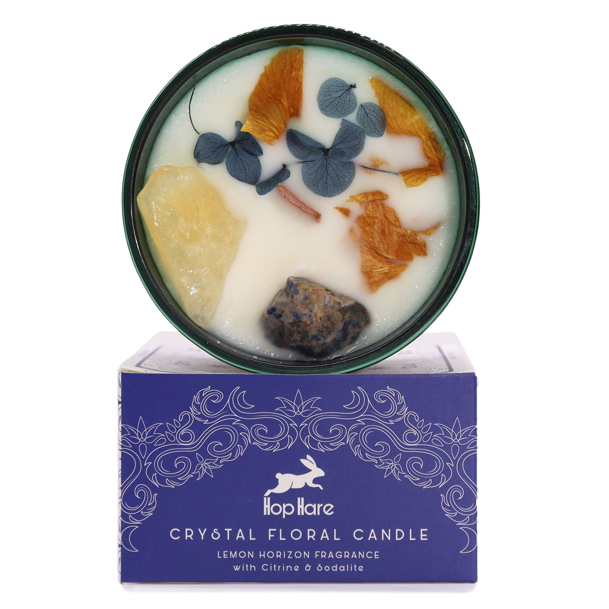Hop Hare Crystal Magic Flower Candle – The Sun, NooEdge UK