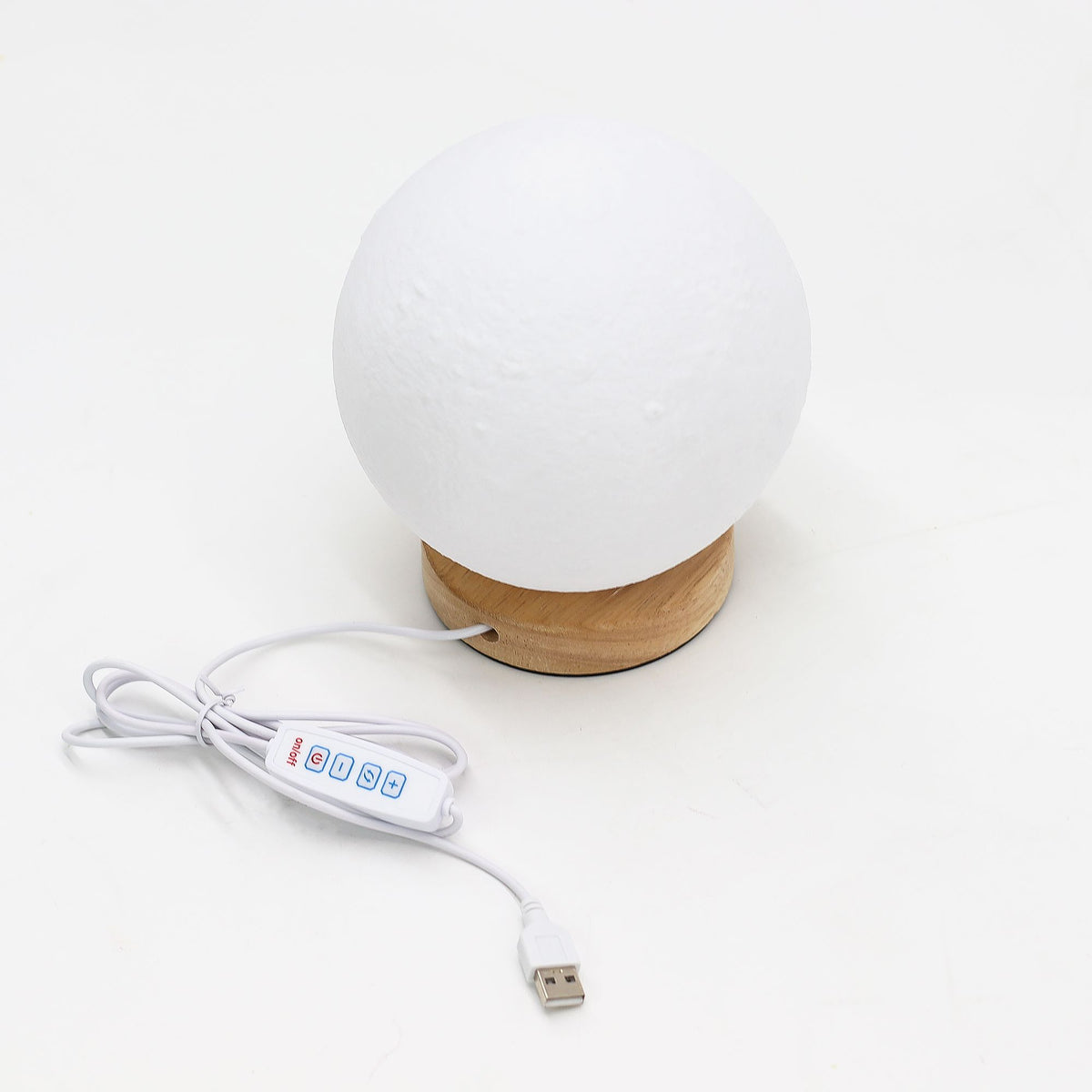 Wave USB Lamp with 3 Light Settings – Moon, NooEdge UK