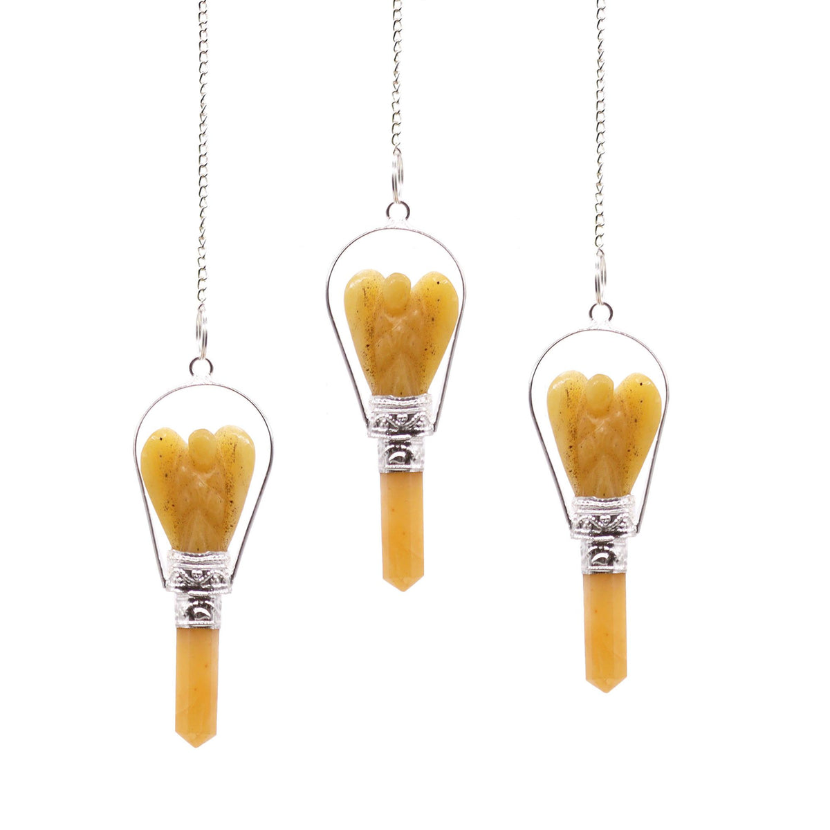 Angel Pendulum with Ring – Yellow Quartz, NooEdge UK