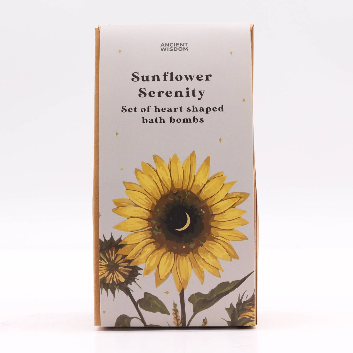 Sunflower Serenity Bath Heart Gift Set detail, NooEdge UK
