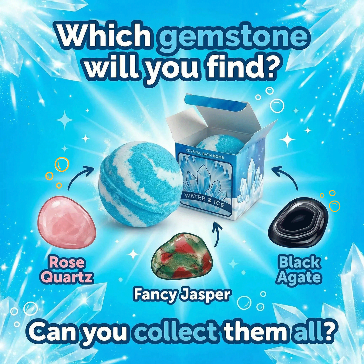 Elemental Crystal Bath Bomb – Water, NooEdge UK