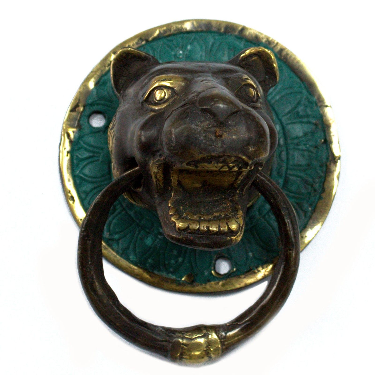 Brass Door Knocker – Tiger Head | NooEdge