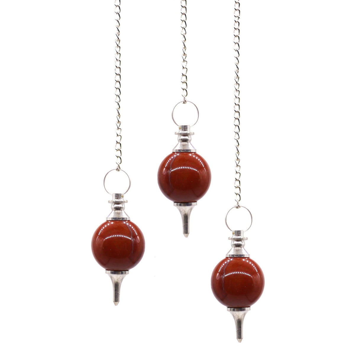 Sphere Pendulums – Red Jasper, NooEdge UK