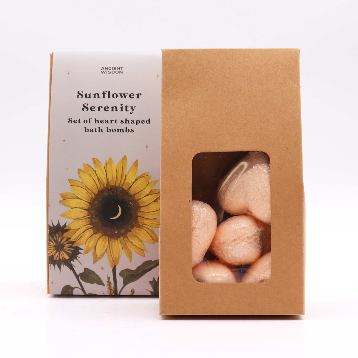 Sunflower Serenity Bath Heart Gift Set alternate view, NooEdge UK