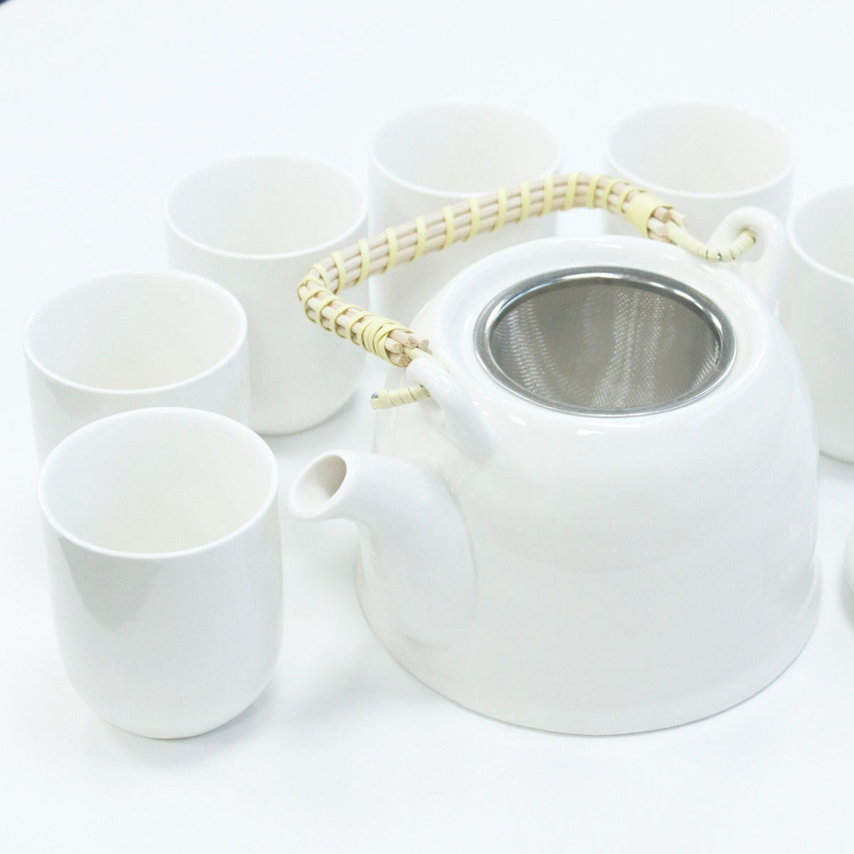 Herbal Teapot Set – Classic White, NooEdge UK
