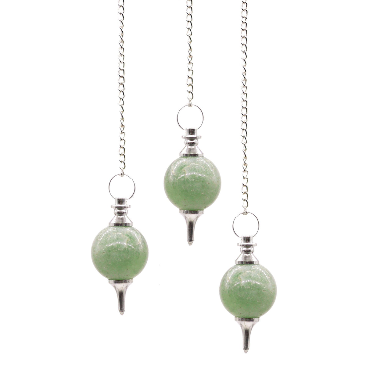 Sphere Pendulums – Green Aventurine, NooEdge UK