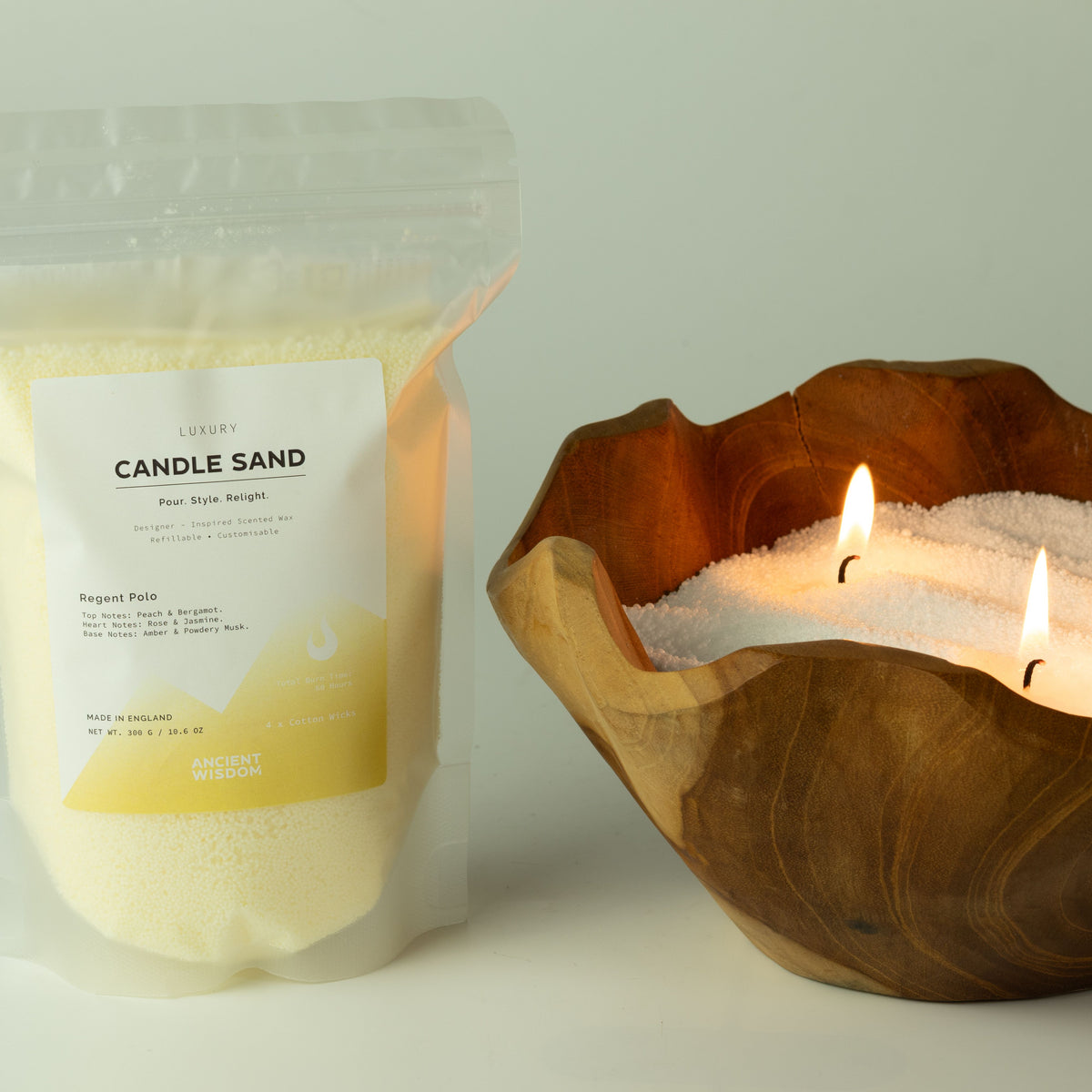 Fragranced Candle Sand 300g – Dusty Rose Maison De Roses, NooEdge UK