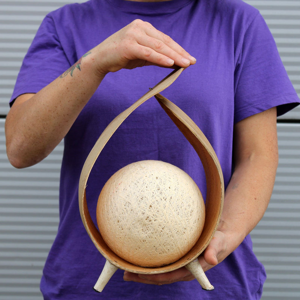 Natural Coconut Lamp – alternate angle, NooEdge UK