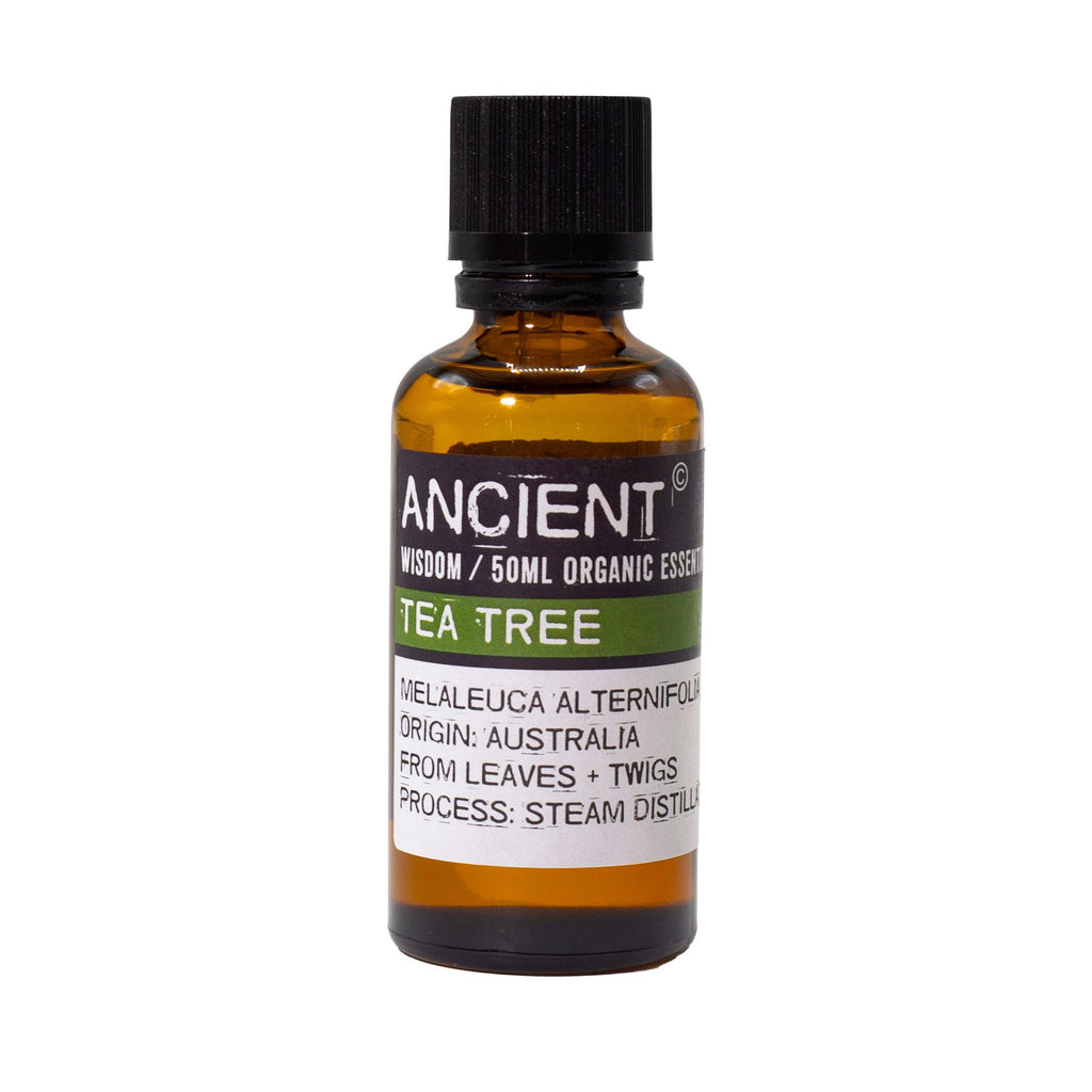 Tea Tree Organic Essential Oil 50ml close-up, NooEdge UK