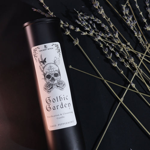 Ancient Witch Ritual Candles – Gothic Garden close-up, NooEdge UK