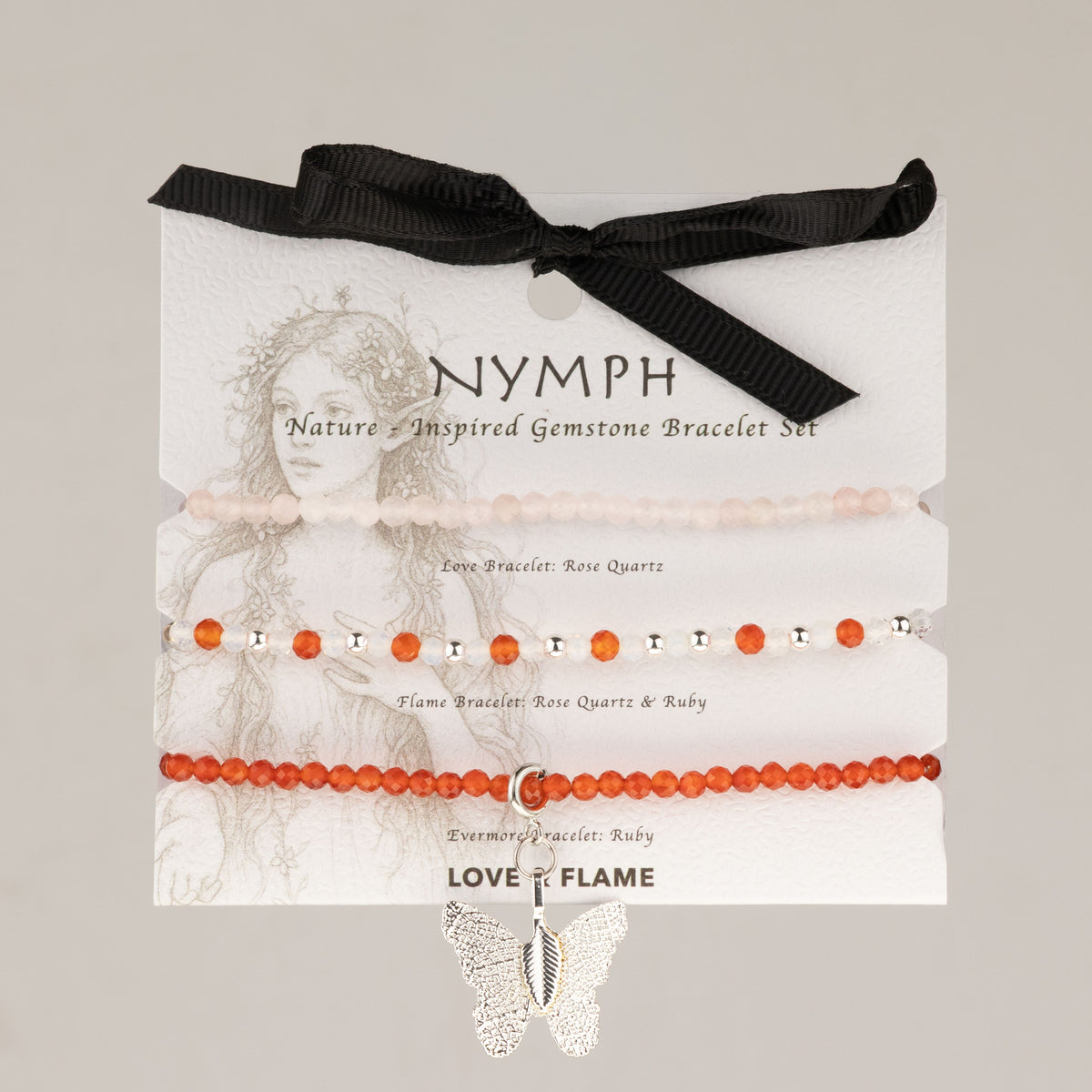 Nymph Spirit Gemstone Bracelet Set – Love & Flame, NooEdge UK