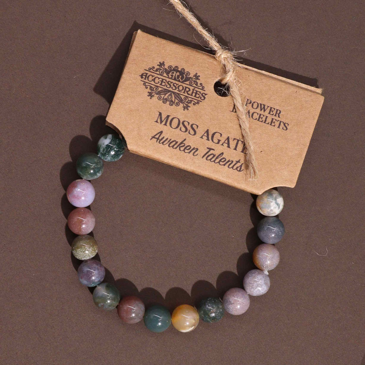 Power Bracelet – Moss Agate, NooEdge UK