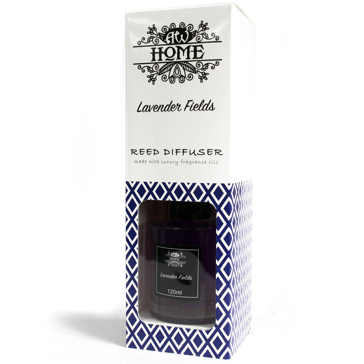 120ml Reed Diffuser – Lavender Fields close-up, NooEdge UK