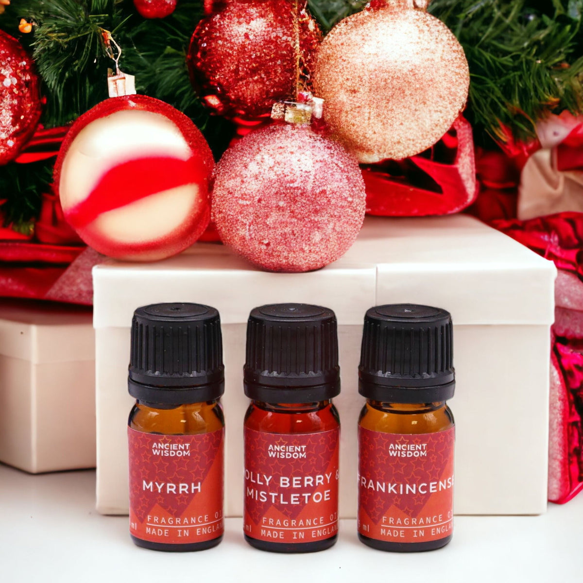 Christmas Fragrance Oil Gift Set – front view, NooEdge UK