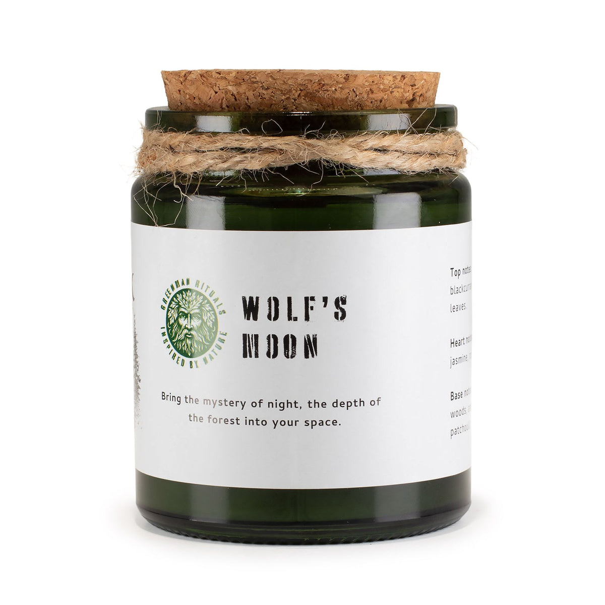 Greenman Woodwick Soy Candle – Wolf's Moon, NooEdge UK