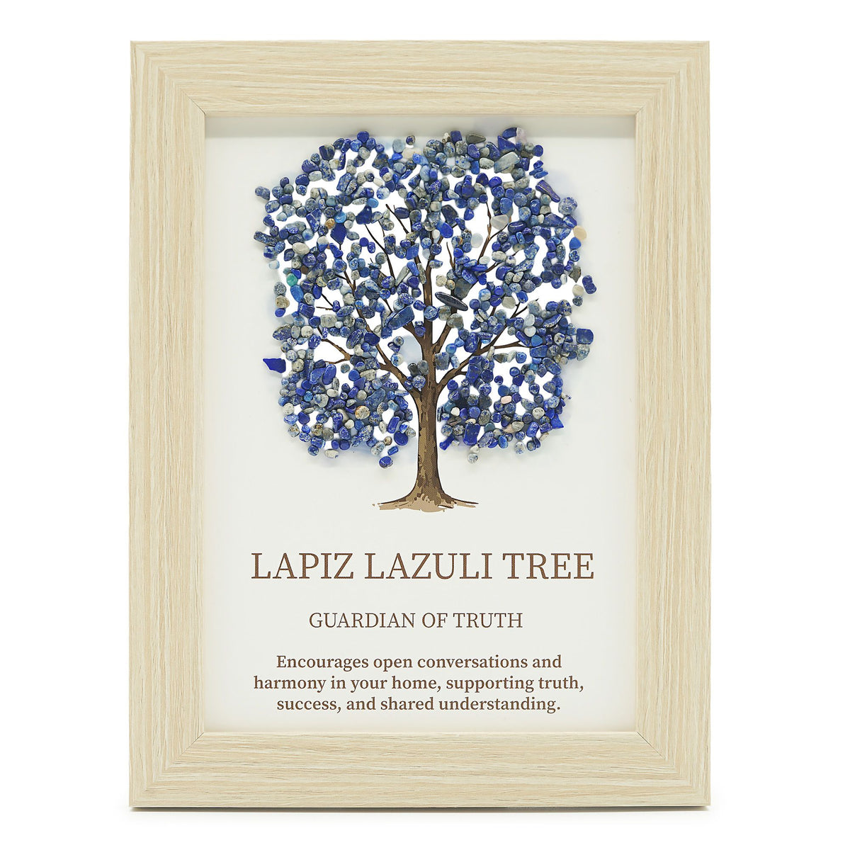 Gemstone Picture Tree of Life – Lapis (20x14.7x1cm), NooEdge UK