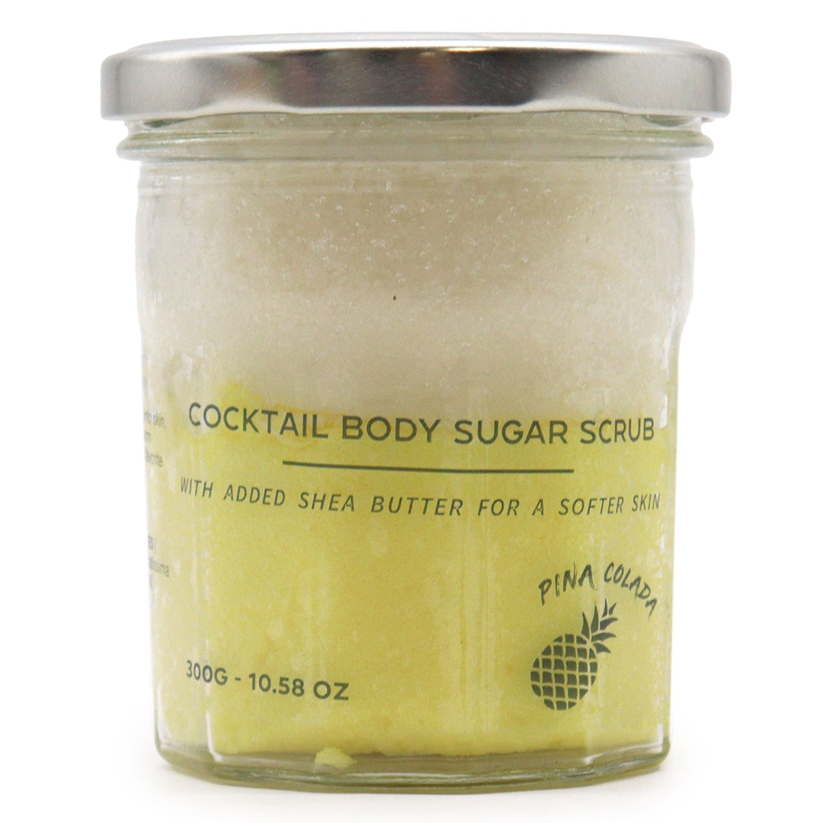 Fragranced Sugar Body Scrub – Piña Colada 300g, NooEdge UK
