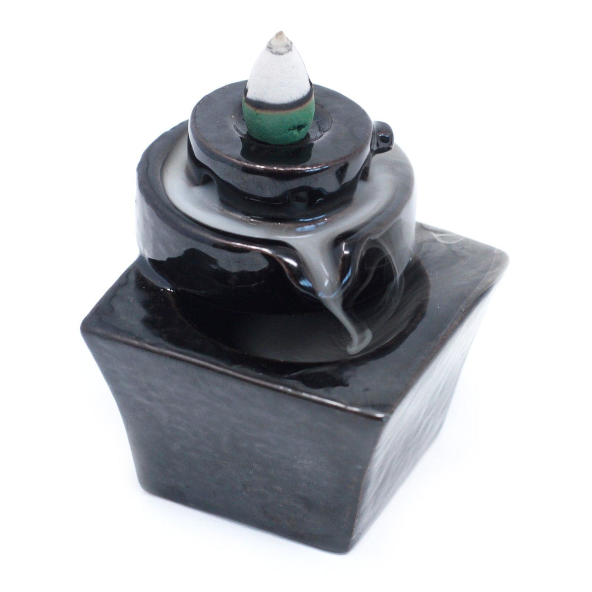 Backflow Incense Burner – Round to Square, NooEdge UK