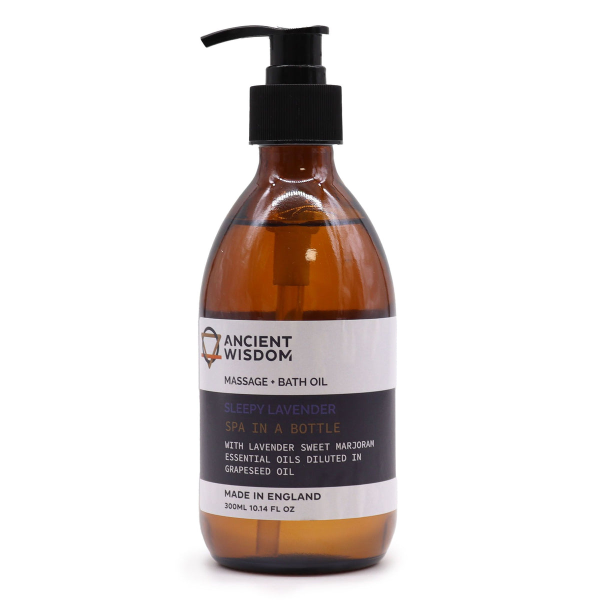 Aromatherapy Massage and Bath Oil – Sleepy Lavender 300ml, NooEdge UK