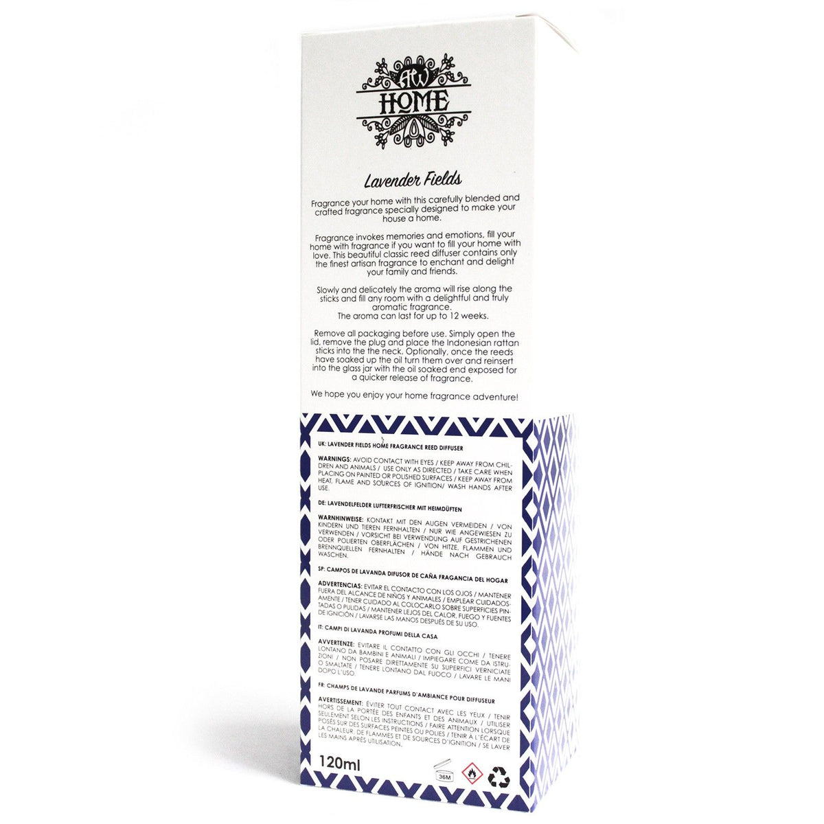 120ml Reed Diffuser – Lavender Fields – NooEdge UK