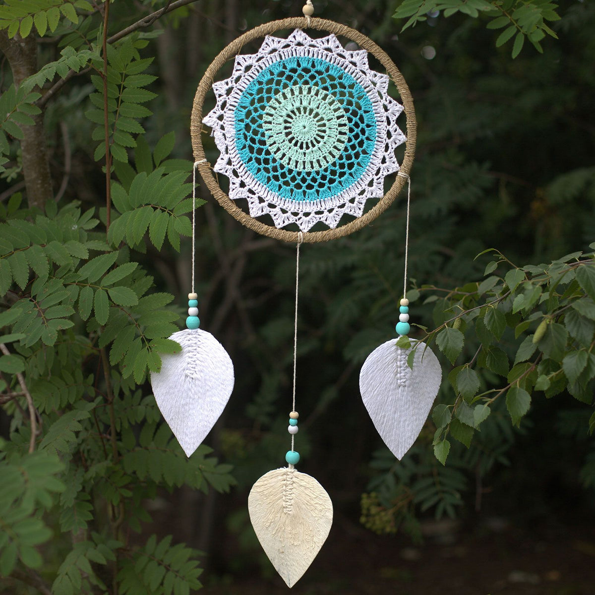 Dream Catcher – Large Turquoise Elemental Spirits, NooEdge UK