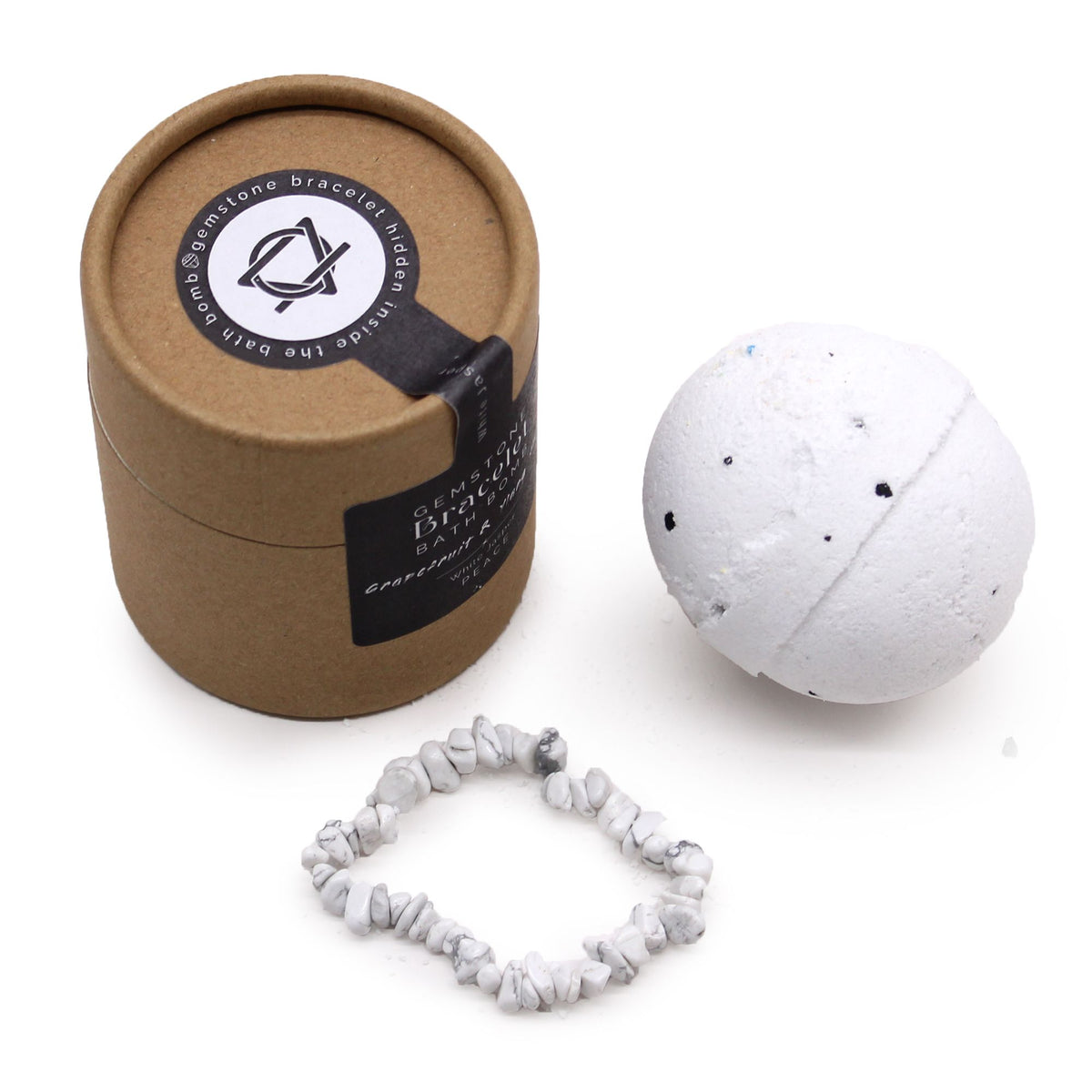 Gem Bracelet Bath Bomb – White Jasper, NooEdge UK