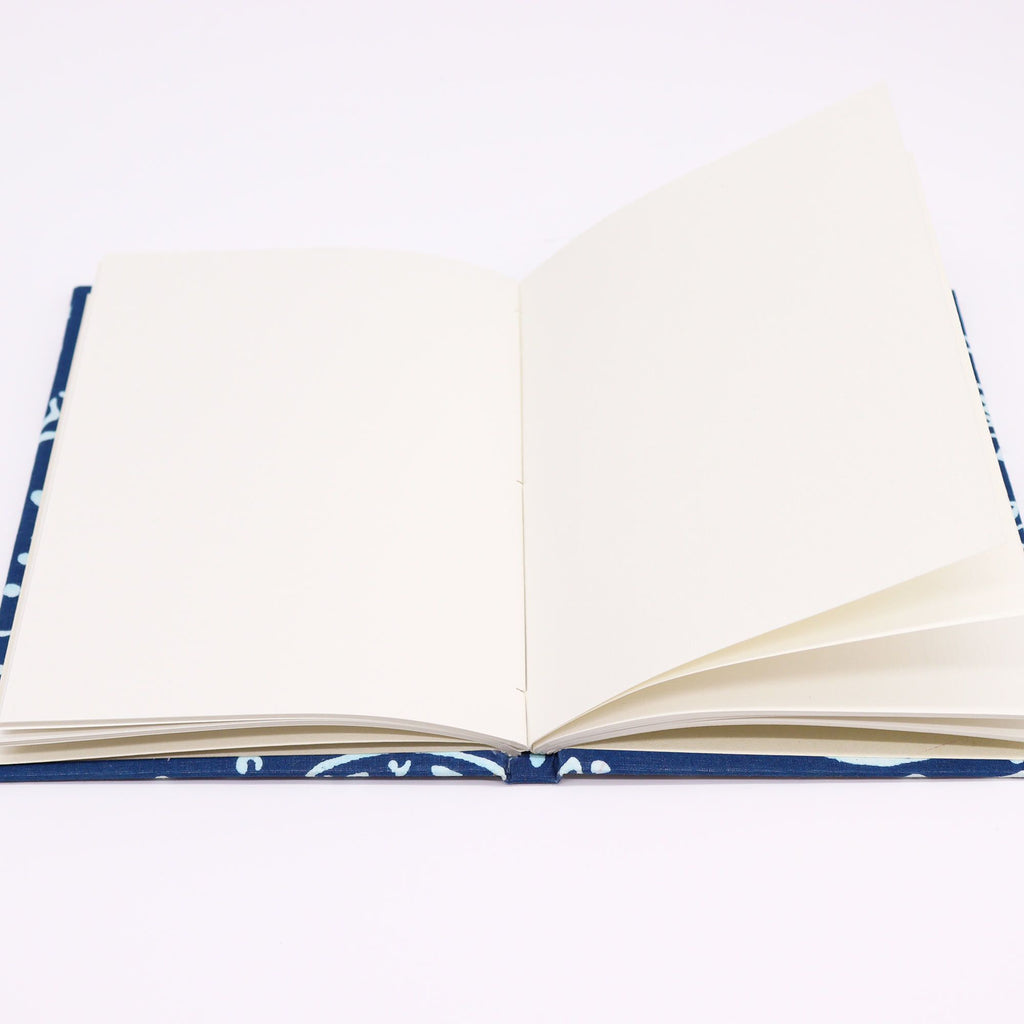 Cotton Bound Notebook 20x15cm 96 Pages – front view, NooEdge UK