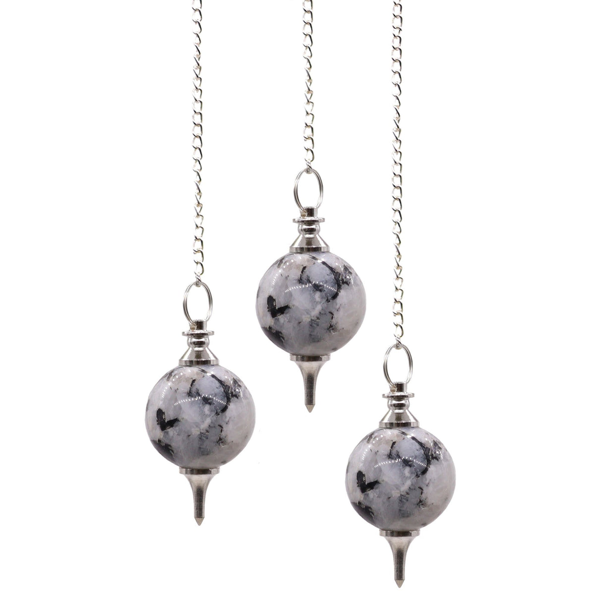 Sphere Pendulums – Rainbow Moonstone, NooEdge UK