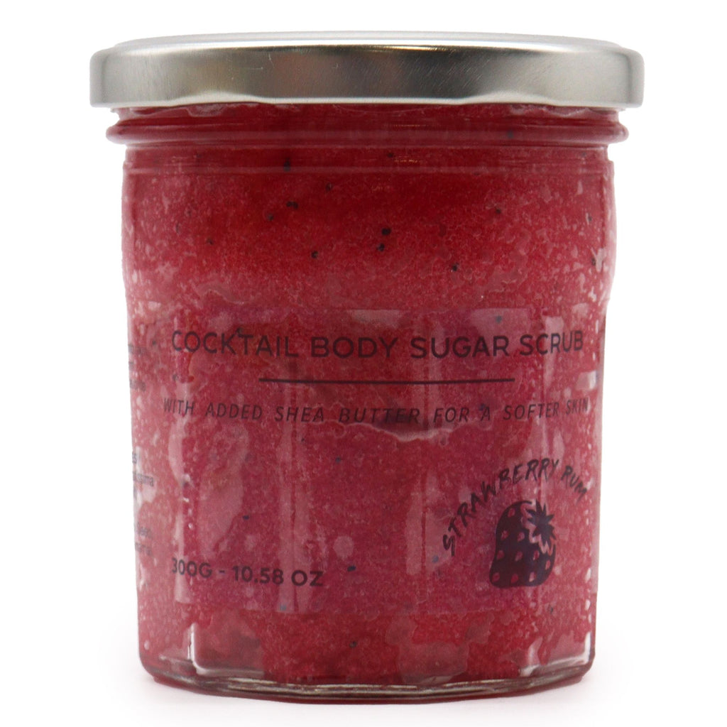 Fragranced Sugar Body Scrub – Strawberry Rum 300g, NooEdge UK