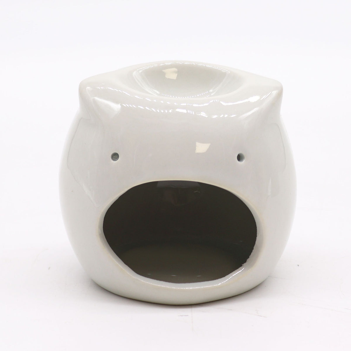 Classic White Oil Burner – Short Owl, NooEdge UK