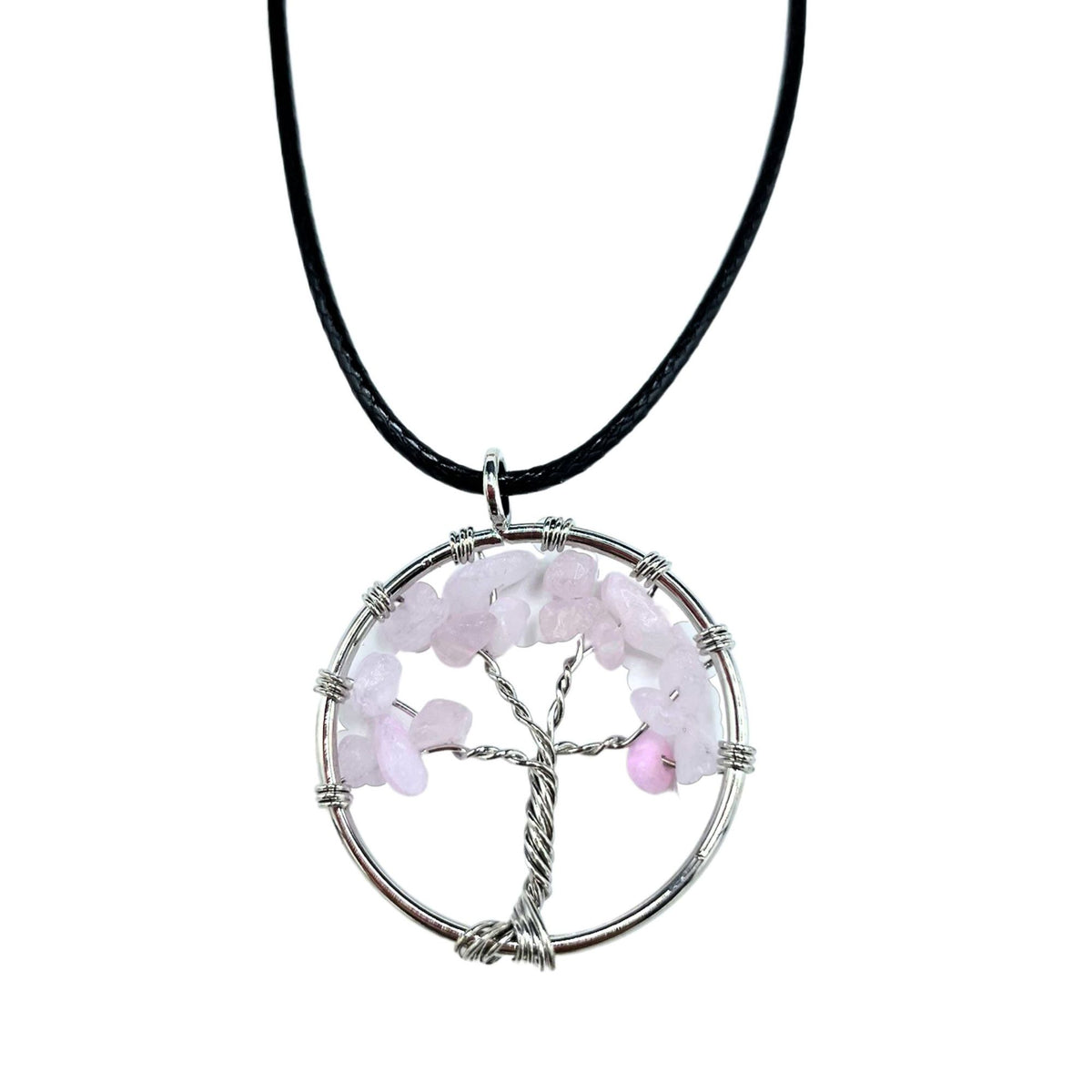 Tree of Life Pendant – Rose Quartz, NooEdge UK